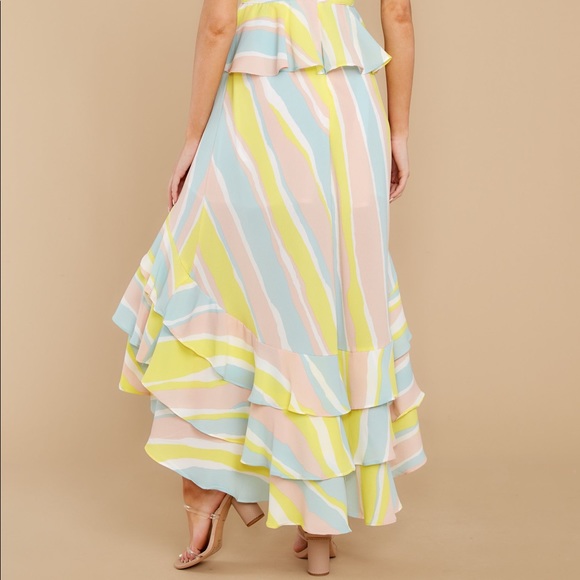 Yellow Stripe Maxi Dress - Picture 5 of 5